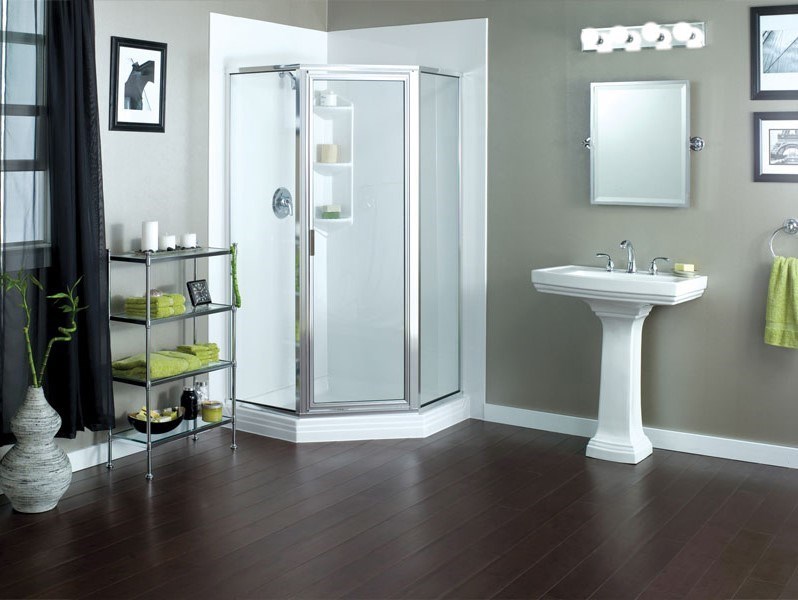 contemporary shower pan